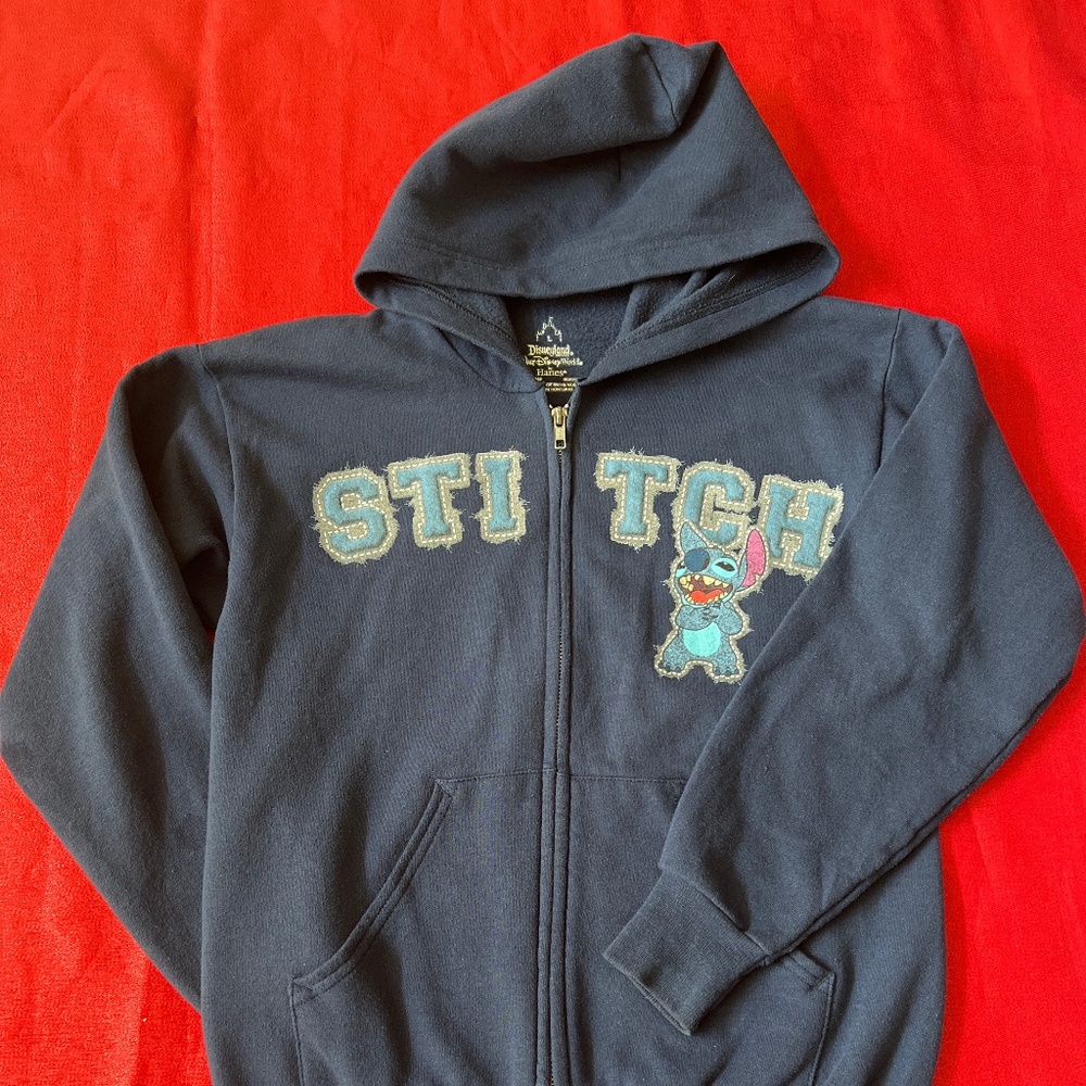 💫 Lilo & Stitch Youth Blue Disney Hoodie Full Zip 💫